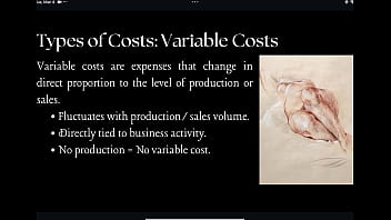 Young student teaches basics of management accounting