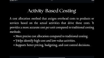 Young student teaches basics of management accounting