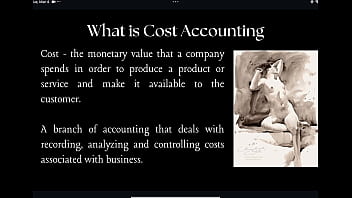 Young student teaches basics of management accounting