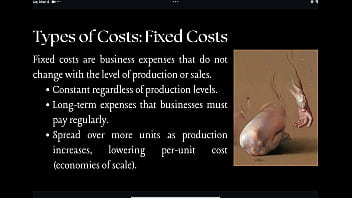 Young student teaches basics of management accounting