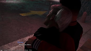 Being a dik #147 having a romantic date with alt girl quinn and kissing her in the rain