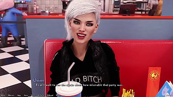 Being a dik #147 having a romantic date with alt girl quinn and kissing her in the rain