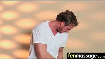 Cute teen babe fantasy fucking on massage table 15