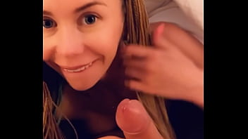 Amateur quick morning blowjob and cum swallowing