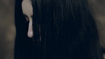 Playful model touches herself