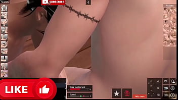 Ebony and white cock