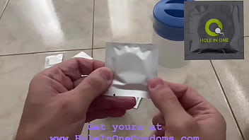 Filled creampie condom tampering cum inside asks for semen deep inside