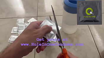 Filled creampie condom tampering cum inside asks for semen deep inside Filled creampie condom tampering cum inside asks for semen deep inside