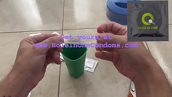 Filled creampie condom tampering cum inside asks for semen deep inside
