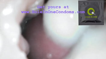 Filled creampie condom tampering cum inside asks for semen deep inside