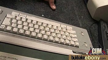 Ebony girl gang banged and covered in cum 19