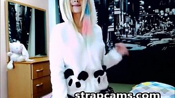 Cute teen with rainbow hair