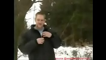 Teen blows bf in the woods