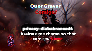 Diaba branca lambuza o pau do vizinho de sangue