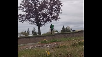 Taking an exercise routine i learned indoors and privately practicing it outdoors 3