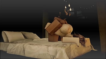 Roblox girl gets dominated by futa cock