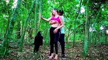 Met her on the street and took her to the woods naughty country girl