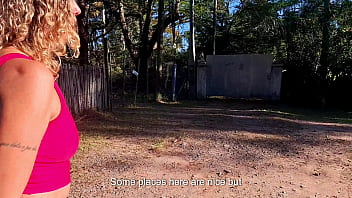 Met her on the street and took her to the woods naughty country girl