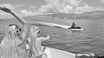 Deck divas chapter 2 naughty nymphos candee licious and veronica leal share cock during boat trip dp foursome gp3256