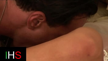 Brunette milf fucks with a well endowed male