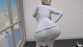 Busty jewish secretary sucks and fucks her black boss