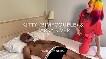 Carer kitty fucks old man harry river
