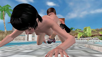 3d animated sex video lesbian girl licking another girl's ass