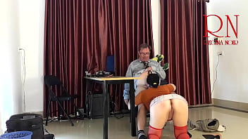 Monday in the office employee without panties tease lick pussy suck dick in the office naughty office c13