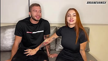 Beautiful redhead white girl gives me a hot interview