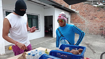 Homemade humble salesman fucks hot woman hard in his room