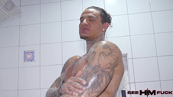 Nikki oils kellen’s body then tongues his ass in steamy action