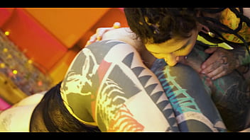 Alt girls get their holes stretched wide with big toys