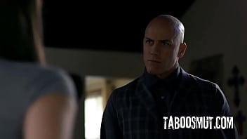 Brunette stepdaughter spanked and analed by stepdad