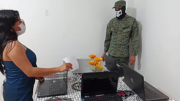 The Soldier Fucked The Venezuelan Saleswoman For The First Time She Does It To Get Collateral Benefits And Enjoy Sex At Work thumbnail