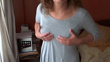 Stepson's friends masturbate while seeing my tits and want to suck them they cum hard