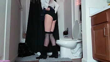 School girl wednesday addams peeing voyeur sage eldritch