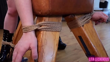 Sorority slut tied spanked and stretched