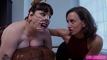 Sorority slut tied spanked and stretched