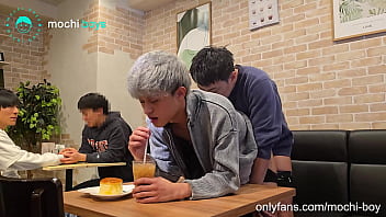 Cock Sucked In Public Cafe Exhibitionist thumbnail