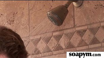 Masseuse strokes a huge cock and tastes the cum 7