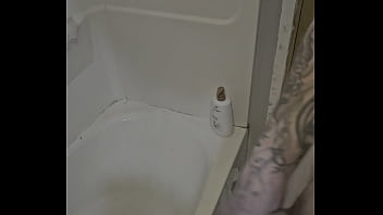 Rubing my cock in and out of the shower Rubing my cock in and out of the shower