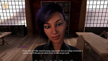 Claire show's how happy she is by using her mouth