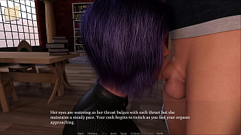 Claire show's how happy she is by using her mouth