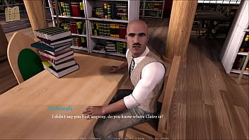 Claire show's how happy she is by using her mouth