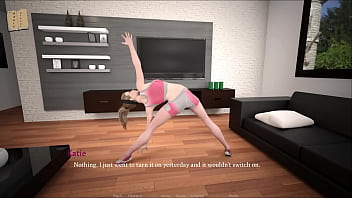 Claire show's how happy she is by using her mouth