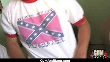 Interracial group blowjob from a ebony slut 25