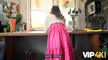 Vip4k little pussy is leaking in the heat hot sex with dragon fruit