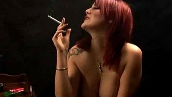 Vibrant smoking gal hot fucking