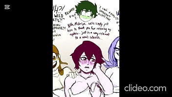 Deku tiene una orgia en las aguas termales con las wild wild pussycat