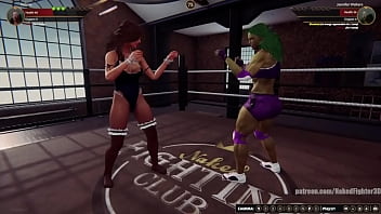 Helena vs jennifer nf3d female mma combat